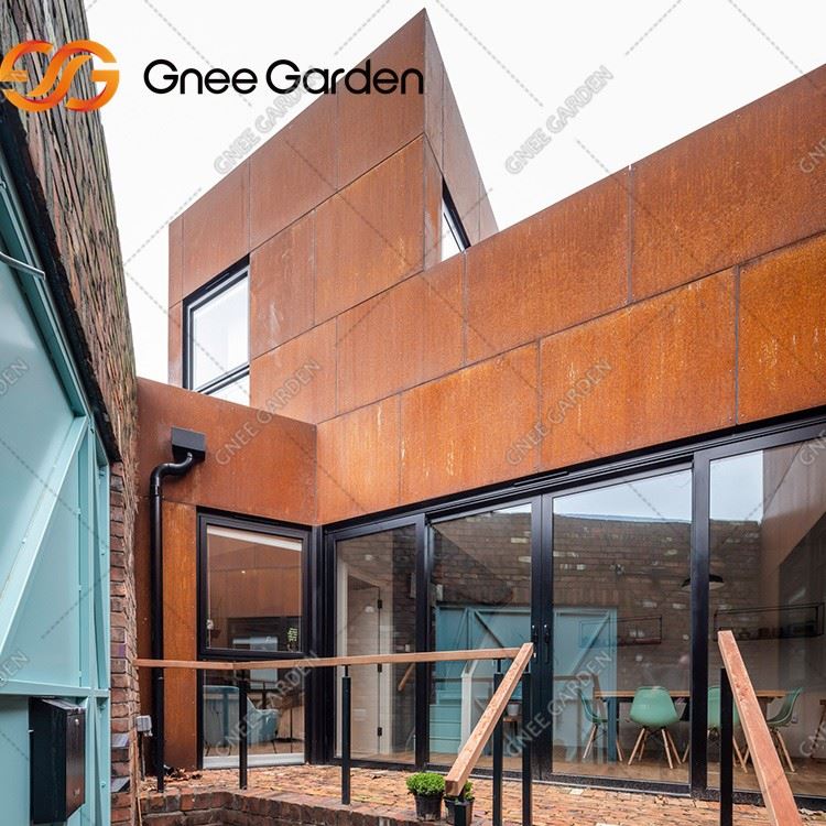 Corten Cladding Wall Modern Design