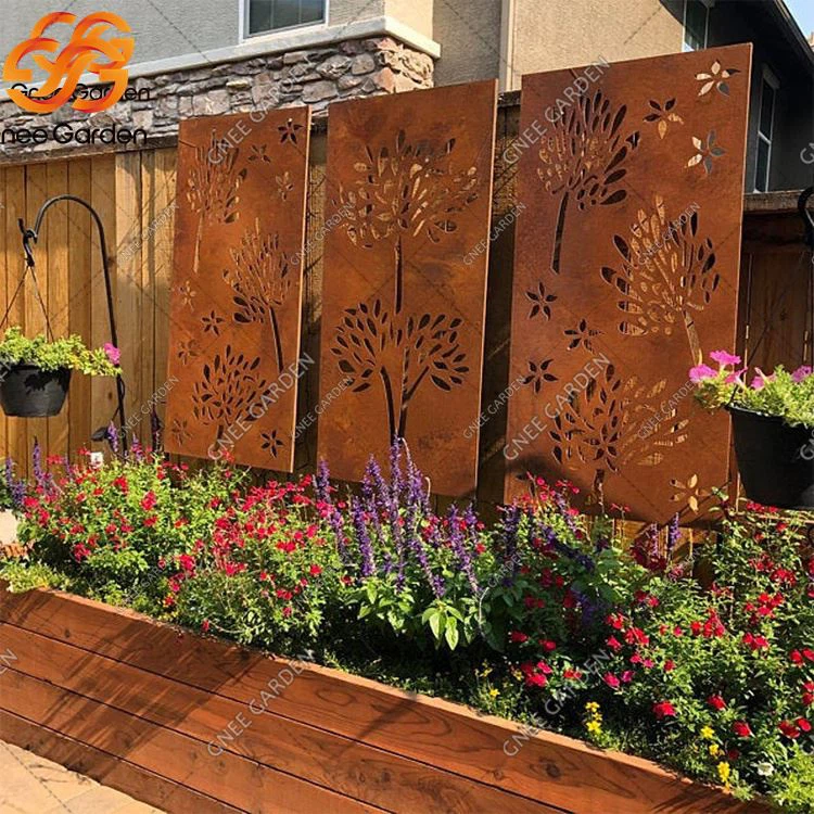 Corten Garden Panels