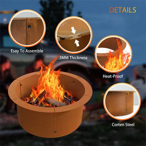 Corten Hand-forged Fire Pits