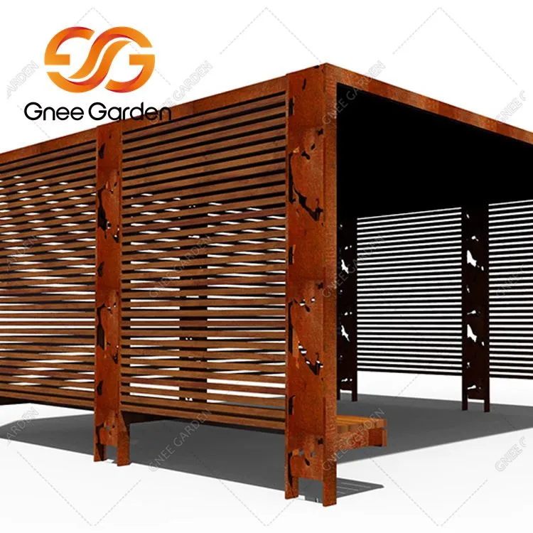 Corten Steel Cheap Outdoor Garden Gazebo