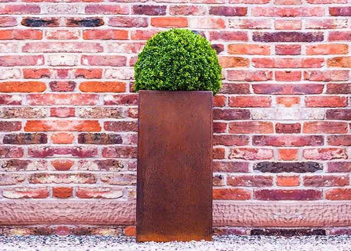 Corten Steel Garden Flower Pot Balcony Decorative