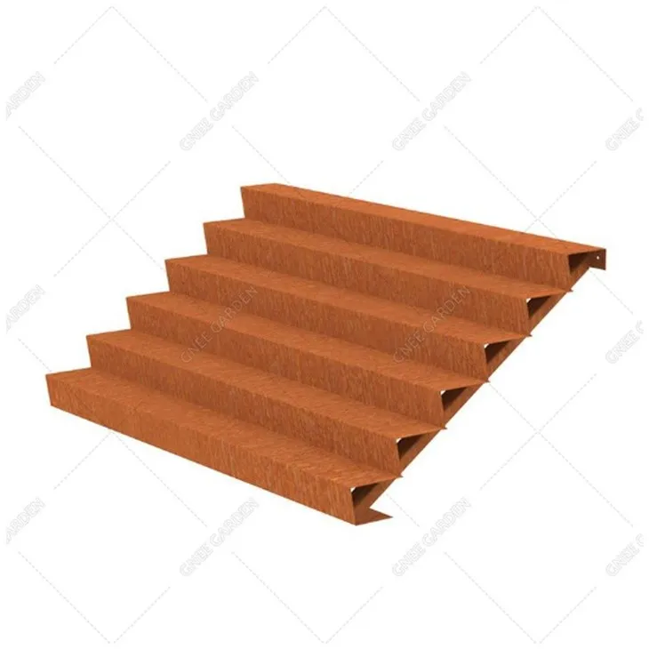 Corten Steel Garden Landscaping Steps