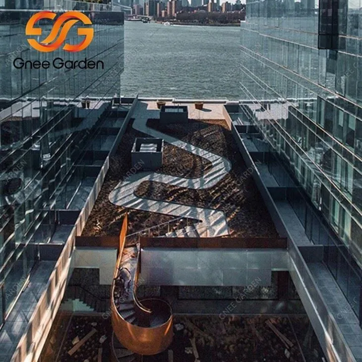 Corten Steel Garden Steps