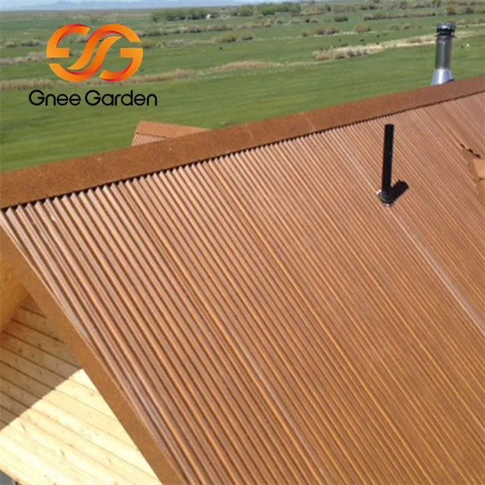 Corten steel roofing