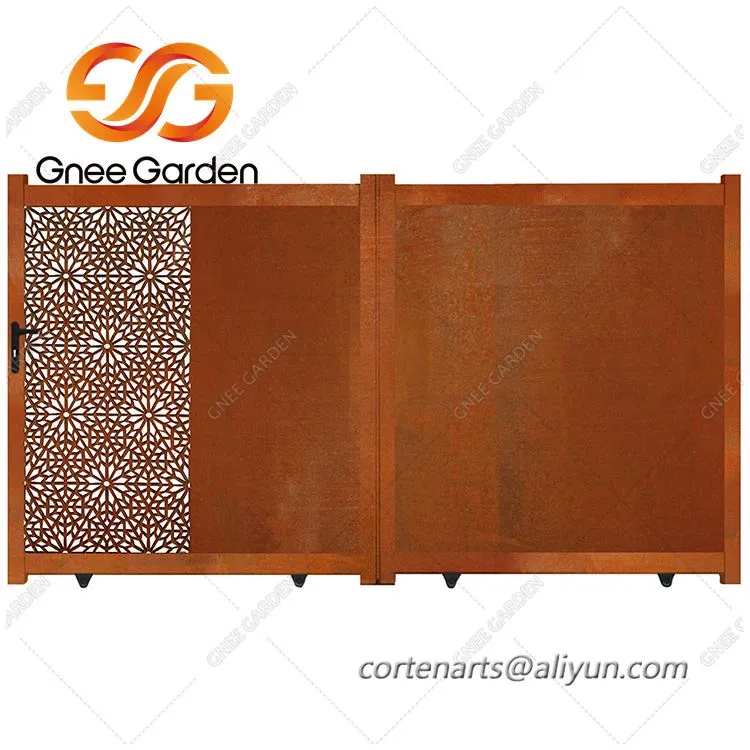 Custom Corten Steel Grating Gates