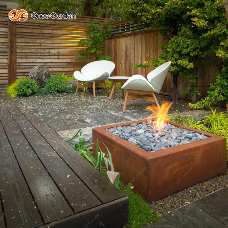 Customization Corten Steel Garden Fire Pits
