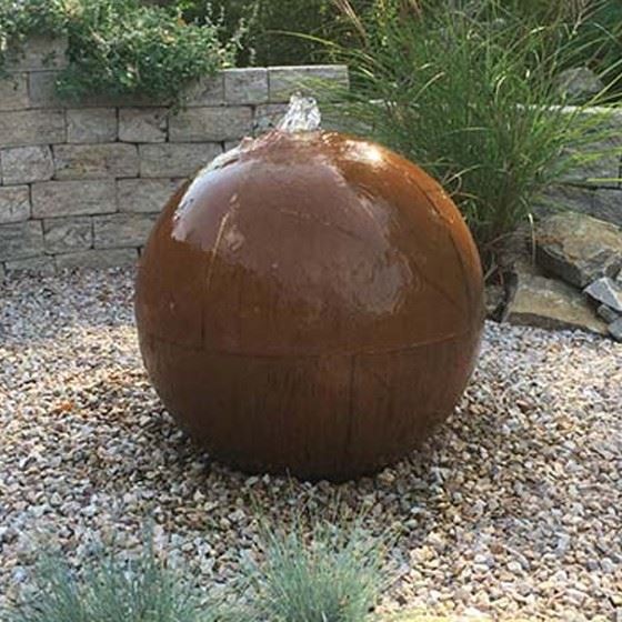 Corten Steel Circular Water Feature
