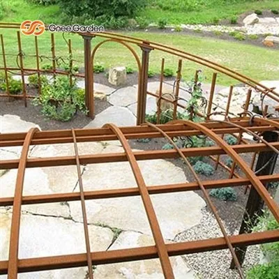 How to maintain a corten steel garden pergola?