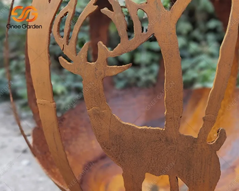 Outdoor Heaters Corten Steel Fireball Outdoor Heaters Corten Steel Fireball