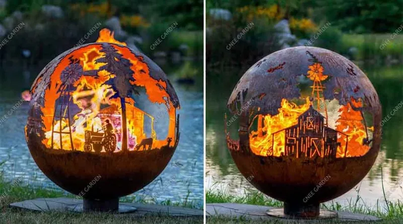 corten steel fireball corten steel fireball