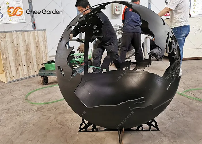 corten steel fireball corten steel fireball