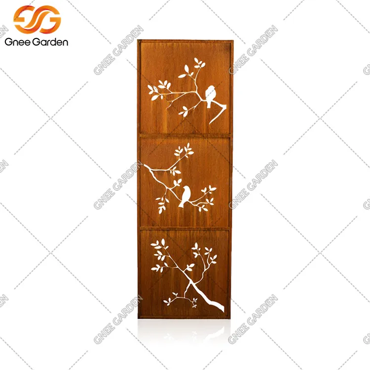 Laser-Cut Corten Screens Decorative garden