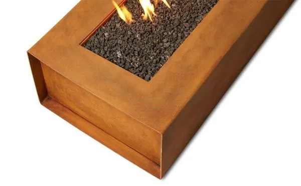 Corten Metal Fire Pit Outdoors