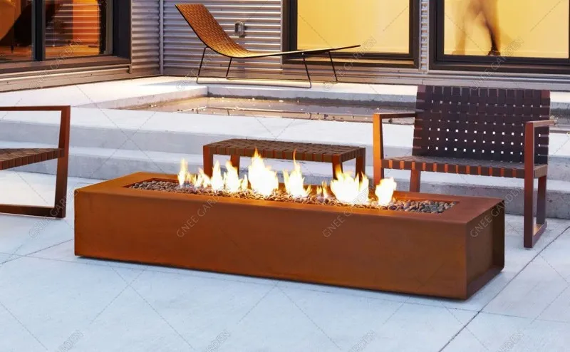 Outdoor Large Corten Steel Firepit Outdoor Large Corten Steel Firepit