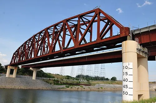 Corten steel girder bridge Corten steel girder bridge