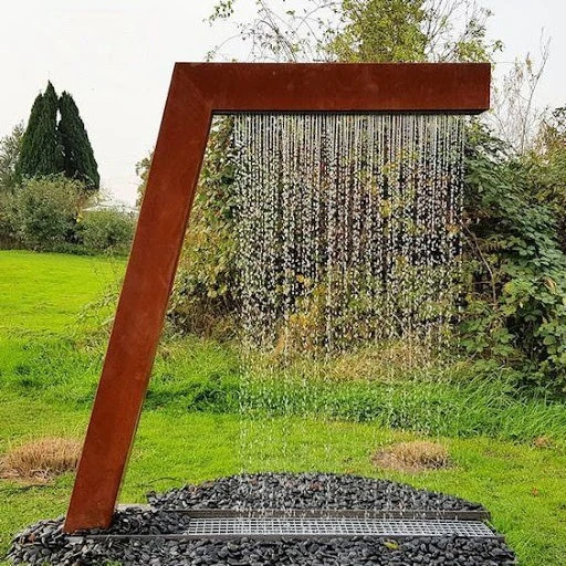 Outdoor Corten Steel Water Waterfall Outdoor Corten Steel Water Waterfall