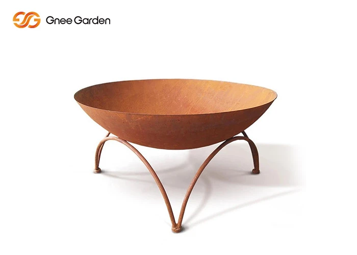 corten steel fire bowl with pedestal base corten steel fire bowl with pedestal base