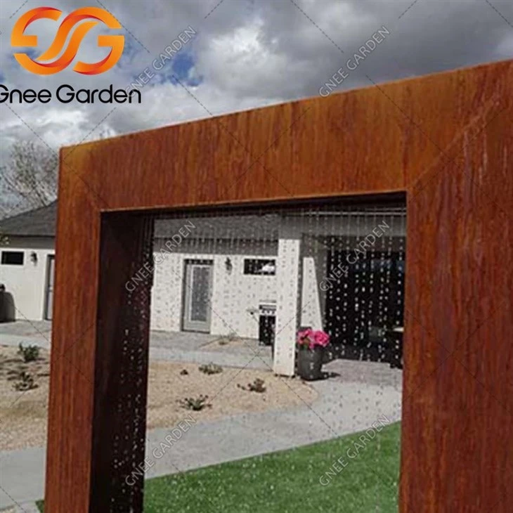 Garden Water Door Waterfall Fountain