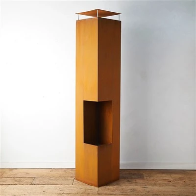 Iron Wood Burning Chiminea Fireplace