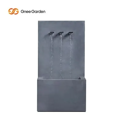 Modern Metal Wall Water Feature For Outdoor Spaces