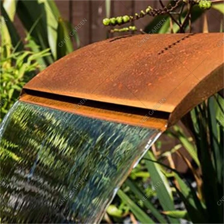 Garden corten water feature water fall fountain