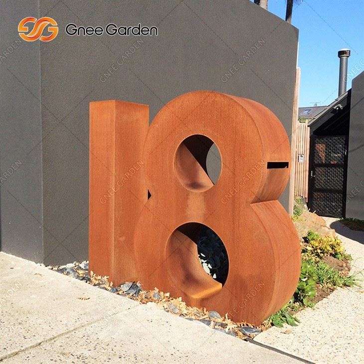 rusted steel mailbox